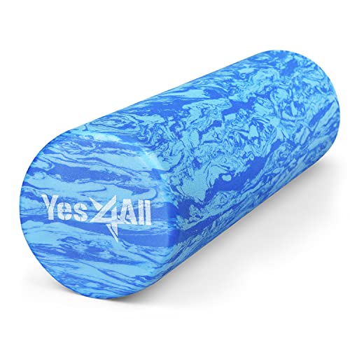 Yes4All Foam Roller Rullo In Schiuma Ultra Leggero In EVA Ad Media Densità Lungo 30/45/61/91 CM Per Schiena, Gambe, Allenamenti, Palestra, Pilates, Fitness, Yoga