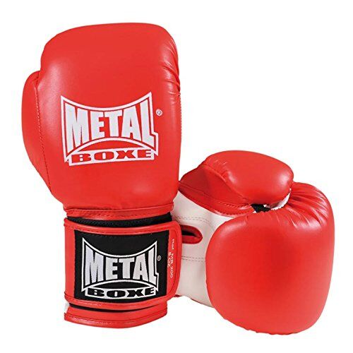 METAL BOXE Guanti da Boxe, Rosso (Rosso), 12 oz