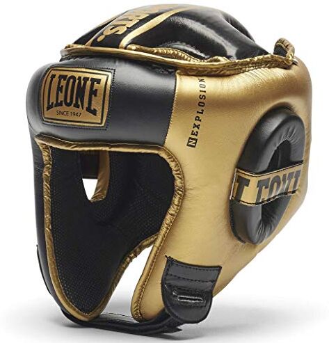 Leone , Casco Boxe Unisex Adulto, Oro, L