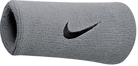 Nike Swoosh Polsino Doppio, Unisex, N.NN.05.078.OS, Matte Silver/Black, Taglia Unica (Uomo)