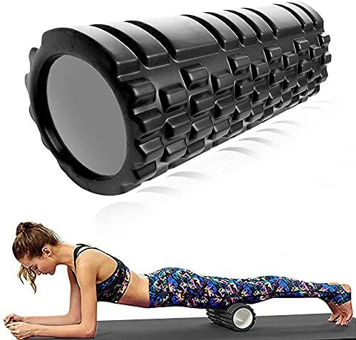 Guijiyi Dewanxin Foam Roller, Rullo in Schiuma Massaggiatore Eccellente per l'Auto Massaggio, Esercizio Muscle Roller per Massaggio Muscolare Trigger Point Grid per Yoga