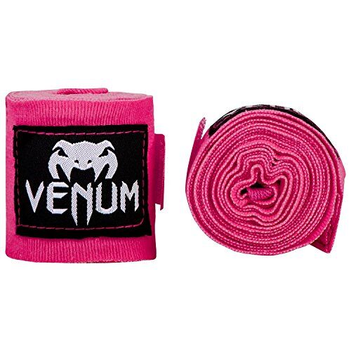 VENUM Kontact, Bendaggi da Boxe Unisex-Adulto, Neo Rosa, 4 m