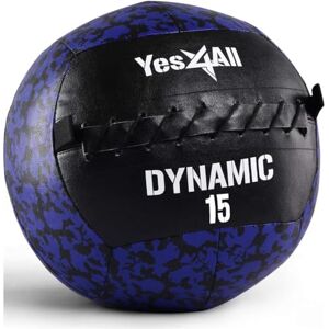 Yes4All 6.8kg Palla a muro dinamica/Soft Medicine Ball, palla medica a muro per l'allenamento di tutto il corpo e gli esercizi di forza Yes4All 6.8kg Palla a muro dinamica/Soft Medicine Ball, palla medica a muro per l'allenamento di tutto il corpo e gli esercizi di forza