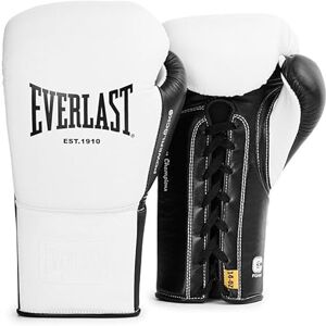 Everlast Powerlock OG Pro Fight Guanti da Boxe 12oz Bianco/Nero Allacciatura a Lacci per Sacco e Competizione Everlast Powerlock OG Pro Fight Guanti da Boxe 12oz Bianco/Nero Allacciatura a Lacci per Sacco e Competizione