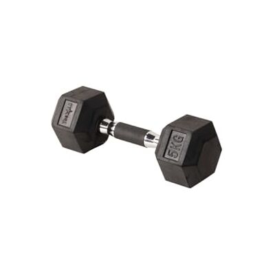 Yes4All Hex Dumbbell Cast Iron With Rubber Cover 5 kg Yes4All Hex Dumbbell Cast Iron With Rubber Cover 5 kg