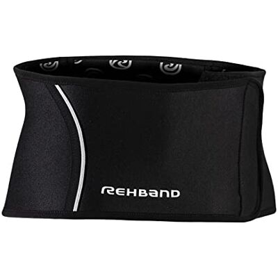 Rehband QD Back Support Fascia lombare taglia S/M/L/XL Fascia lombare in neoprene da 3 mm per attività fisiche, supporto lombare nero che riscalda e stabilizza la schiena, Colore:Nero, Misura:L Rehband QD Back Support Fascia lombare taglia S/M/L/XL Fascia lombare in neoprene da 3 mm per attività fisiche, supporto lombare nero che riscalda e stabilizza la schiena, Colore:Nero, Misura:L
