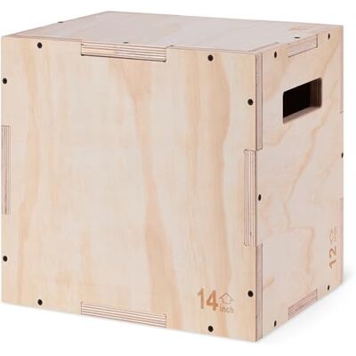 Basics Jump box pliometrico, per palestra domestica, 40.6 x 35.6 x 30.5 cm Basics Jump box pliometrico, per palestra domestica, 40.6 x 35.6 x 30.5 cm