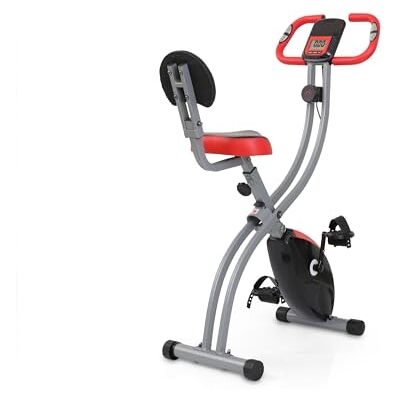 Ultrasport F-Bike Curved Heimtrainer Fahrrad Klappbar I Hometrainer Fahrrad Klappbar mit Komfort-Sattel I Ergometer Heimtrainer, Fitnessbikes, Schwarz-Rot Ultrasport F-Bike Curved Heimtrainer Fahrrad Klappbar I Hometrainer Fahrrad Klappbar mit Komfort-Sattel I Ergometer Heimtrainer, Fitnessbikes, Schwarz-Rot