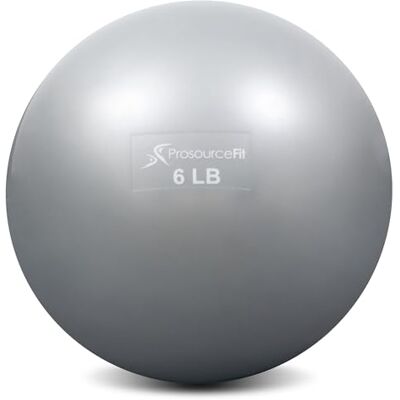 ProsourceFit Weighted Toning Exercise Balls for Pilates, Yoga, Strength Training and Physical Therapy, 6 lb, Gray ProsourceFit Weighted Toning Exercise Balls for Pilates, Yoga, Strength Training and Physical Therapy, 6 lb, Gray