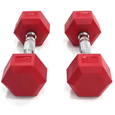 BILDER Coppia Manubri Palestra Rossi 3 Kg, Forma Esagonale e Impugnatura Antiscivolo, Set Pesi Palestra e per Allenamento a Casa per Tonificazione e Riscaldamento, Set Manubri Duraturi Salvaspazio BILDER Coppia Manubri Palestra Rossi 3 Kg, Forma Esagonale e Impugnatura Antiscivolo, Set Pesi Palestra e per Allenamento a Casa per Tonificazione e Riscaldamento, Set Manubri Duraturi Salvaspazio