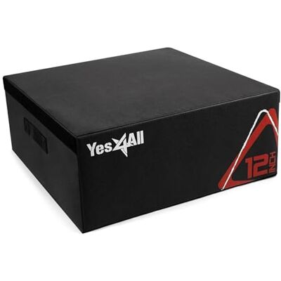 Yes4All Soft Plyo Box/Jump Box pliometrico – Scatola Plyo regolabile in schiuma per allenamento di salto, fitness e condizionamento (30,5 cm, nero) Yes4All Soft Plyo Box/Jump Box pliometrico – Scatola Plyo regolabile in schiuma per allenamento di salto, fitness e condizionamento (30,5 cm, nero)