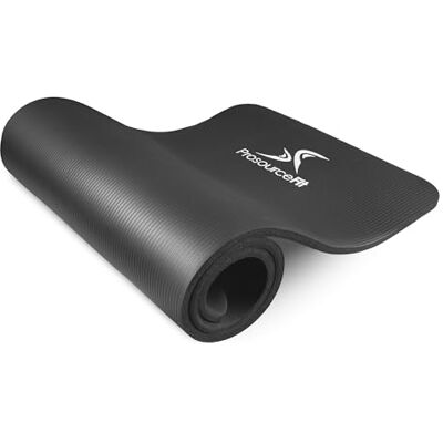 ProsourceFit Extra Thick Yoga and Pilates Mat ½” (13mm), 71-inch Long High Density Exercise Mat with Comfort Foam and Carrying Strap ProsourceFit Extra Thick Yoga and Pilates Mat ½” (13mm), 71-inch Long High Density Exercise Mat with Comfort Foam and Carrying Strap