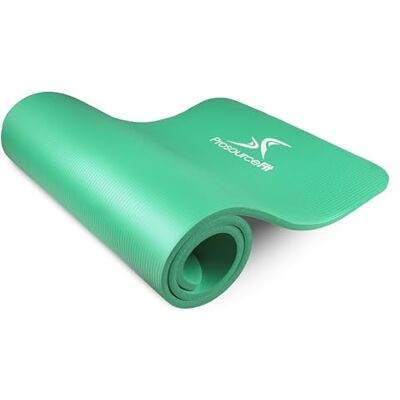 ProSource Fit Extra Thick Yoga And Pilates Mat ½” (13mm), 71-inch Long High Density Exercise Mat with Comfort Foam And Carrying Strap ProSource Fit Extra Thick Yoga And Pilates Mat ½” (13mm), 71-inch Long High Density Exercise Mat with Comfort Foam And Carrying Strap