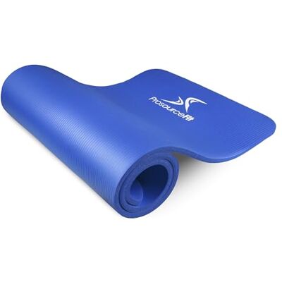 ProsourceFit Extra Thick Yoga And Pilates Mat ½” (13mm), 71-inch Long High Density Exercise Mat with Comfort Foam And Carrying Strap ProsourceFit Extra Thick Yoga And Pilates Mat ½” (13mm), 71-inch Long High Density Exercise Mat with Comfort Foam And Carrying Strap