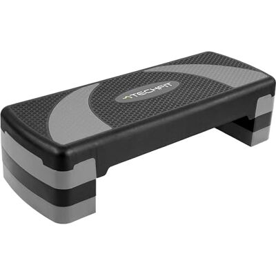 TechFit Stepper Fitness Aerobica Regolabile Casa e Palestra, Piattaforma con Superficie Antiscivolo, Altezza 10/15/20 cm, Gambe in Gomma Antiscivolo, Capacità di Carico 120 Kg, 78x29 cm TechFit Stepper Fitness Aerobica Regolabile Casa e Palestra, Piattaforma con Superficie Antiscivolo, Altezza 10/15/20 cm, Gambe in Gomma Antiscivolo, Capacità di Carico 120 Kg, 78x29 cm