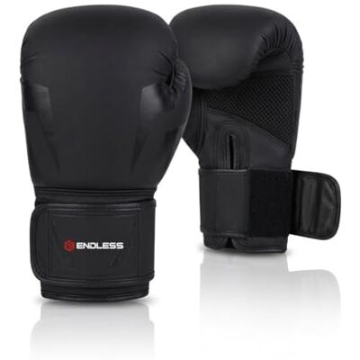Endless Coppia di guantoni da boxe Materiale: ecopelle Ideale per stabilità e resistenza agli urti Endless Coppia di guantoni da boxe Materiale: ecopelle Ideale per stabilità e resistenza agli urti