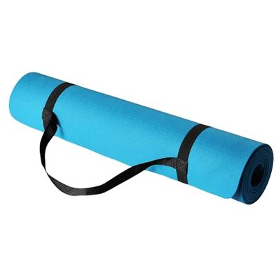 Basics 1/4 Inch Thick TPE Exercise Yoga Mat with Carrying Strap Basics 1/4 Inch Thick TPE Exercise Yoga Mat with Carrying Strap
