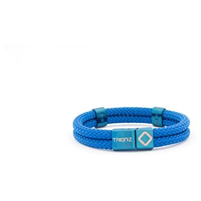 TRION:Z , Zen Loop Duo Bracciale terapeutico magnetico con tecnologia e design alla moda L blu indaco TRION:Z , Zen Loop Duo Bracciale terapeutico magnetico con tecnologia e design alla moda L blu indaco