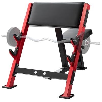 VEVOR Panche per Allenamento Forza per Bicipiti, Carico 300 kg, Stazione per Bicipiti con Manubrio e Bilanciere Isolati per Braccio Seduto, Panca per Pesi Regolabile con Supporti per Barre VEVOR Panche per Allenamento Forza per Bicipiti, Carico 300 kg, Stazione per Bicipiti con Manubrio e Bilanciere Isolati per Braccio Seduto, Panca per Pesi Regolabile con Supporti per Barre