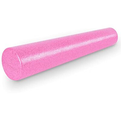 ProSource Fit High Density Foam Rollers 36 inches long,Firm Full Body Athletic Massage Tool for Back Stretching, Yoga, Pilates, Post Workout Muscle Recuperation, Pink ProSource Fit High Density Foam Rollers 36 inches long,Firm Full Body Athletic Massage Tool for Back Stretching, Yoga, Pilates, Post Workout Muscle Recuperation, Pink
