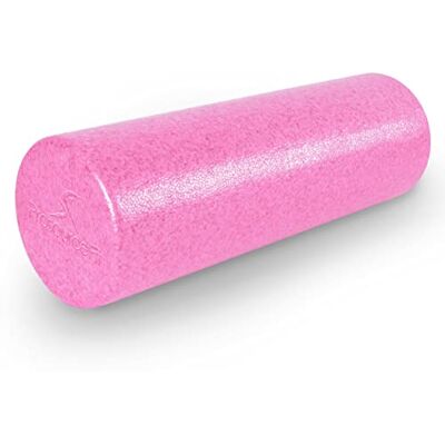 ProSource Fit High Density Foam Rollers 18 inches long, Firm Full Body Athletic Massager for Back Stretching, Yoga, Pilates, Post Workout Trigger Point Release, Pink ProSource Fit High Density Foam Rollers 18 inches long, Firm Full Body Athletic Massager for Back Stretching, Yoga, Pilates, Post Workout Trigger Point Release, Pink