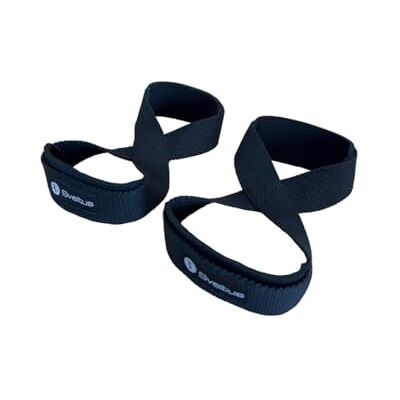 Sveltus Lifting Strap in 8 Adulto Unisex, Nero, Singolo Sveltus Lifting Strap in 8 Adulto Unisex, Nero, Singolo