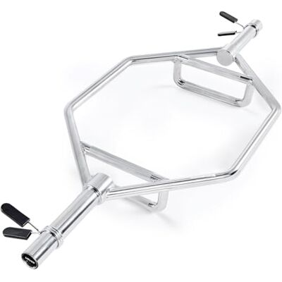 VEVOR Barra Manubrio Esagonale con Impugnatura Antiscivolo per Allenamento 50 mm Capacità Carico 360 kg, Attrezzatura per Sollevamento Pesi Allenamento della Forza, da Palestra per Squat, Argento VEVOR Barra Manubrio Esagonale con Impugnatura Antiscivolo per Allenamento 50 mm Capacità Carico 360 kg, Attrezzatura per Sollevamento Pesi Allenamento della Forza, da Palestra per Squat, Argento