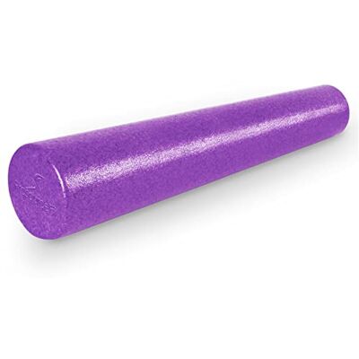 ProSource Fit High Density Foam Rollers 36 inches long,Firm Full Body Athletic Massage Tool for Back Stretching, Yoga, Pilates, Post Workout Muscle Recuperation, Purple ProSource Fit High Density Foam Rollers 36 inches long,Firm Full Body Athletic Massage Tool for Back Stretching, Yoga, Pilates, Post Workout Muscle Recuperation, Purple