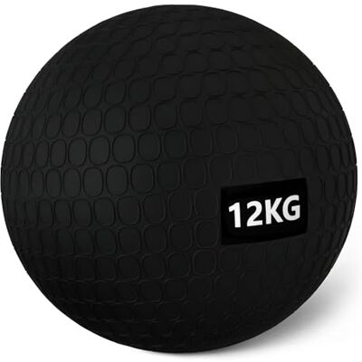 Basics , Palle mediche/slam ball per esercizi, 12 kg, Nero Basics , Palle mediche/slam ball per esercizi, 12 kg, Nero
