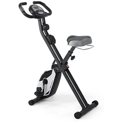 Ultrasport F-Bike Heavy, cycle trainer, fitness bike LCD training computer, cyclette pieghevole, peso massimo utente 130kg, misurazione delle pulsazioni, 8 livelli di resistenza, porta asciugamano Ultrasport F-Bike Heavy, cycle trainer, fitness bike LCD training computer, cyclette pieghevole, peso massimo utente 130kg, misurazione delle pulsazioni, 8 livelli di resistenza, porta asciugamano