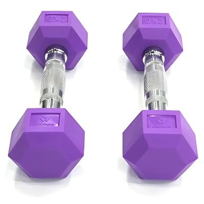 BILDER Coppia Manubri Palestra Viola 2 Kg, Forma Esagonale e Impugnatura Antiscivolo, Set Pesi Palestra e per Allenamento a Casa per Tonificazione e Riscaldamento, Set Manubri Duraturi Salvaspazio BILDER Coppia Manubri Palestra Viola 2 Kg, Forma Esagonale e Impugnatura Antiscivolo, Set Pesi Palestra e per Allenamento a Casa per Tonificazione e Riscaldamento, Set Manubri Duraturi Salvaspazio