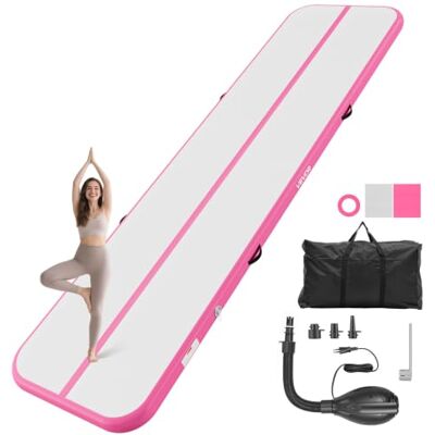 VEVOR Tappetino Gonfiabile per Ginnastica Yoga 4m Colore Rosa Casa Palestra VEVOR Tappetino Gonfiabile per Ginnastica Yoga 4m Colore Rosa Casa Palestra