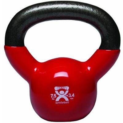 Cando Kettlebell, 3,4 Kg, Rosso Cando Kettlebell, 3,4 Kg, Rosso