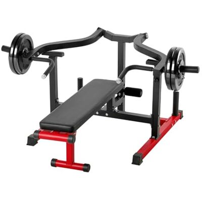 VEVOR Macchina per Pressa Toracica 1600 x 1550 x 760mm Set per Distensioni su Panca 204,11 kg Panca Inclinata Piana Regolabile con Bracci Convergenti Indipendenti, Attrezzatura per Palestra Domestica VEVOR Macchina per Pressa Toracica 1600 x 1550 x 760mm Set per Distensioni su Panca 204,11 kg Panca Inclinata Piana Regolabile con Bracci Convergenti Indipendenti, Attrezzatura per Palestra Domestica