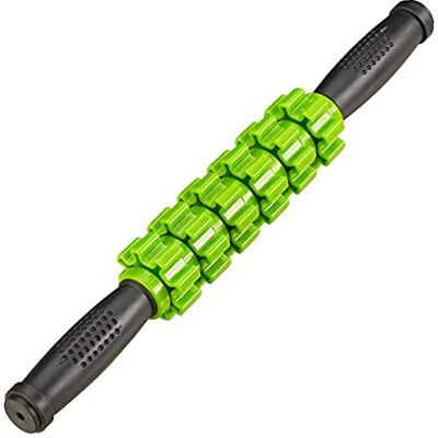 Relaxdays Rullo Massaggio Muscolare, Massage Stick, Bastone per Massaggiatore, per Schiena, Collo, Gambe, Nero Verde Relaxdays Rullo Massaggio Muscolare, Massage Stick, Bastone per Massaggiatore, per Schiena, Collo, Gambe, Nero Verde
