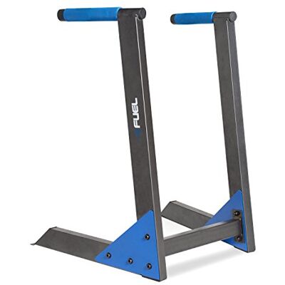 Fuel Pureformance , Stazione di Allenamento con Il Peso Unisex-Adulto, Nero/Blu-Deluxe Dip Station Fuel Pureformance , Stazione di Allenamento con Il Peso Unisex-Adulto, Nero/Blu-Deluxe Dip Station
