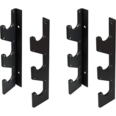 Yes4All Supporto orizzontale a parete per bilancieri con strato protettivo in plastica UHMW Rastrelliera da appendere per bilancieri, barra pesata, lat pull down attachment Yes4All Supporto orizzontale a parete per bilancieri con strato protettivo in plastica UHMW Rastrelliera da appendere per bilancieri, barra pesata, lat pull down attachment