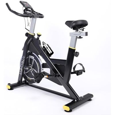 TechFit Cyclette da Casa con Resistenza Magnetica, Volano da 10kg, Schermo LCD, Supporto per Smartphone, Sedile Ergonomico e Monitoraggio Battito Cardiaco, Design Compatto, Indoor, Peso Massimo 120kg TechFit Cyclette da Casa con Resistenza Magnetica, Volano da 10kg, Schermo LCD, Supporto per Smartphone, Sedile Ergonomico e Monitoraggio Battito Cardiaco, Design Compatto, Indoor, Peso Massimo 120kg