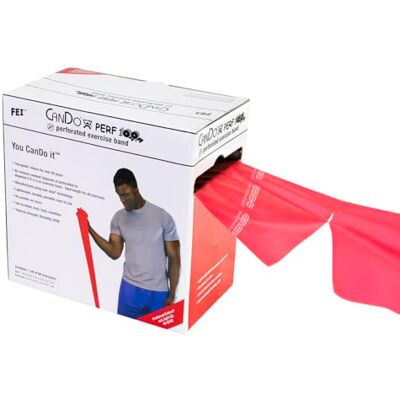 Cando Banda Elastica Perforata, 91,4 Metri, Rosso Light Cando Banda Elastica Perforata, 91,4 Metri, Rosso Light