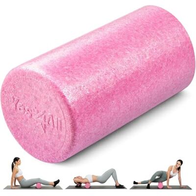 Yes4All Rullo Schiuma Tondo in EPP ad Alta Densità, Rullo per Esercizi Yoga, Pilates e Stretching 30, 45, 60, 90 cm Yes4All Rullo Schiuma Tondo in EPP ad Alta Densità, Rullo per Esercizi Yoga, Pilates e Stretching 30, 45, 60, 90 cm