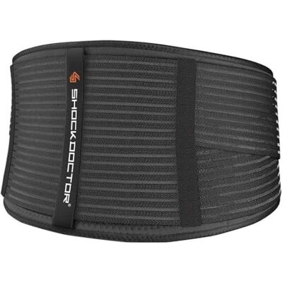 Shock Doctor Supporto lombare deluxe per adulti, taglia S/M, colore: nero Shock Doctor Supporto lombare deluxe per adulti, taglia S/M, colore: nero