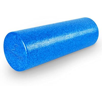 ProsourceFit High Density Foam Rollers 18 inches long, Firm Full Body Athletic Massager for Back Stretching, Yoga, Pilates, Post Workout Trigger Point Release, Blue ProsourceFit High Density Foam Rollers 18 inches long, Firm Full Body Athletic Massager for Back Stretching, Yoga, Pilates, Post Workout Trigger Point Release, Blue