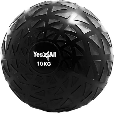 Yes4All Dynamic Slam Balls 10 kg, Shiny, Medicine Ball Sand Filled No Bounce Exercise Ball, Suitable for Workout and Strength Training Yes4All Dynamic Slam Balls 10 kg, Shiny, Medicine Ball Sand Filled No Bounce Exercise Ball, Suitable for Workout and Strength Training