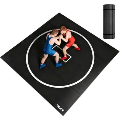 VEVOR Tappetino per Wrestling 3 x 3 m per Allenamenti in Palestra a Casa, Tappetino da Allenamento Impermeabile e Arrotolabile, Materassino Fitness per Ginnastica Jiu-Jitsu, MMA, Judo VEVOR Tappetino per Wrestling 3 x 3 m per Allenamenti in Palestra a Casa, Tappetino da Allenamento Impermeabile e Arrotolabile, Materassino Fitness per Ginnastica Jiu-Jitsu, MMA, Judo