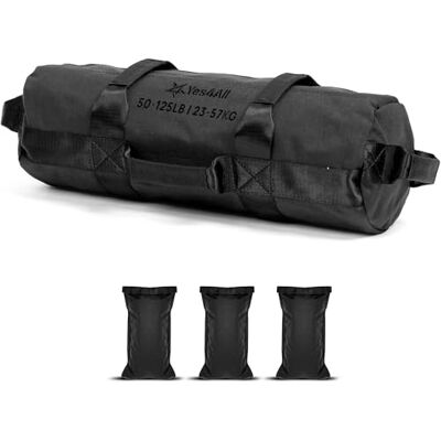 Yes4All sacchi di sabbia per l'allenamento, sacchi di sabbia regolabili non riempiti per l'allenamento con maniglie, vari colori e dimensioni 2,3 kg 90 kg Yes4All sacchi di sabbia per l'allenamento, sacchi di sabbia regolabili non riempiti per l'allenamento con maniglie, vari colori e dimensioni 2,3 kg 90 kg