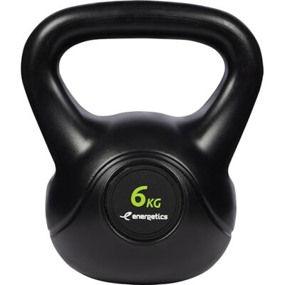 Energetics Kettlebell Manubrio da allenamento in cemento nero (200) XL Energetics Kettlebell Manubrio da allenamento in cemento nero (200) XL