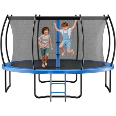 VEVOR Trampolino Elastico per Bambini, Trampolino da Giardino da 3050 mm con Rete di Protezione e Imbottitura Ispessita, Capacità di 150 kg, Trampolini da Giardino Antiruggine Gioco per Bambini VEVOR Trampolino Elastico per Bambini, Trampolino da Giardino da 3050 mm con Rete di Protezione e Imbottitura Ispessita, Capacità di 150 kg, Trampolini da Giardino Antiruggine Gioco per Bambini