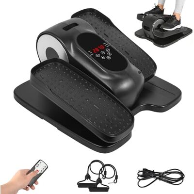 EVOLAND Ellittica Elettrica da Casa con Telecomando, 12 Velocità Mini Ellittico Sotto Scrivania, Pedaliera Riabilitazione Silenzioso, Portatile Cross Trainer per Anziani, Ufficio e Casa EVOLAND Ellittica Elettrica da Casa con Telecomando, 12 Velocità Mini Ellittico Sotto Scrivania, Pedaliera Riabilitazione Silenzioso, Portatile Cross Trainer per Anziani, Ufficio e Casa