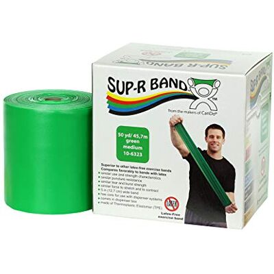 Cando Sup-R Banda di Resistenza Senza Lattice in Rotolo 45,7 m – Verde (Resistenza Media) – Banda per Esercizi in TPE per Fitness, Fisioterapia ed Ergoterapia Cando Sup-R Banda di Resistenza Senza Lattice in Rotolo 45,7 m – Verde (Resistenza Media) – Banda per Esercizi in TPE per Fitness, Fisioterapia ed Ergoterapia