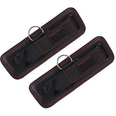 Endless Coppia di cinghie regolabili di alta qualità con fibbia in metallo, colore nero, metallo e neoprene, per manicotti da palestra, fasce di resistenza, kickback, allenamento glutine e lower body Endless Coppia di cinghie regolabili di alta qualità con fibbia in metallo, colore nero, metallo e neoprene, per manicotti da palestra, fasce di resistenza, kickback, allenamento glutine e lower body